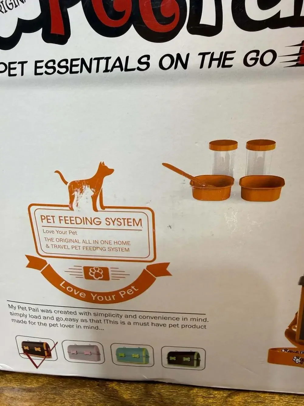 My Pet Pail Original Pet Feeding System Travel and Home Kit